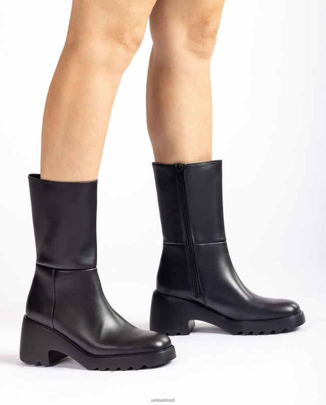 Unisa מגף עור עם סוליית גומי אופנה נשים V2BP2967