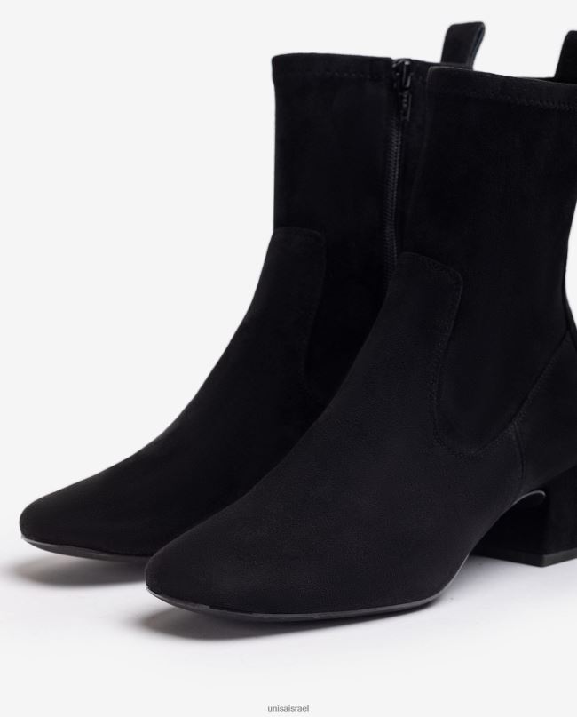 Unisa מגף קרסול עם אצבע מרובעת שָׁחוֹר נשים V2BP2969