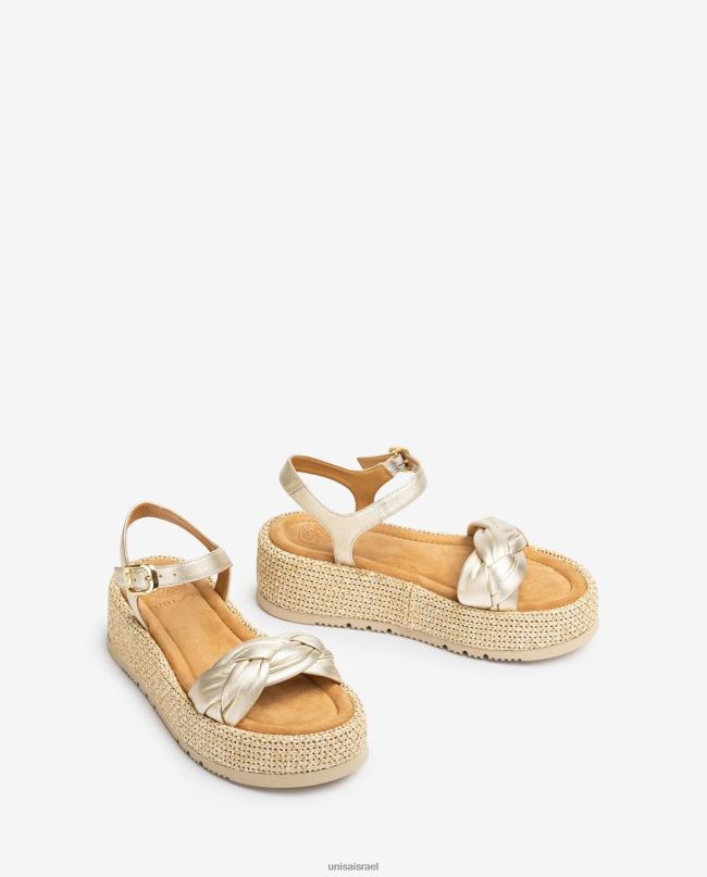 Unisa סנדל עם צמה מרופדת בחזית מְעוּדָן נשים V2BP296