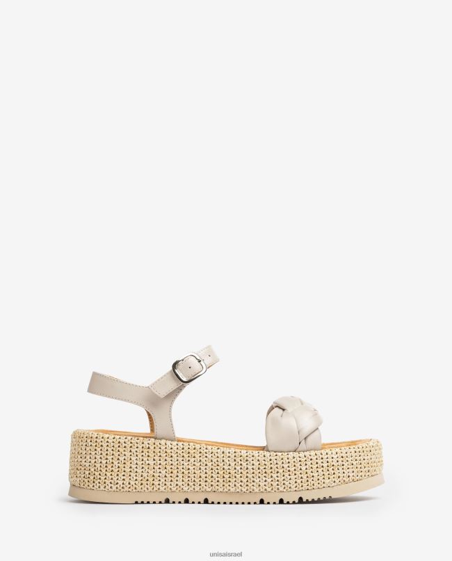 Unisa סנדל עם צמה מרופדת בחזית אופנה נשים V2BP297