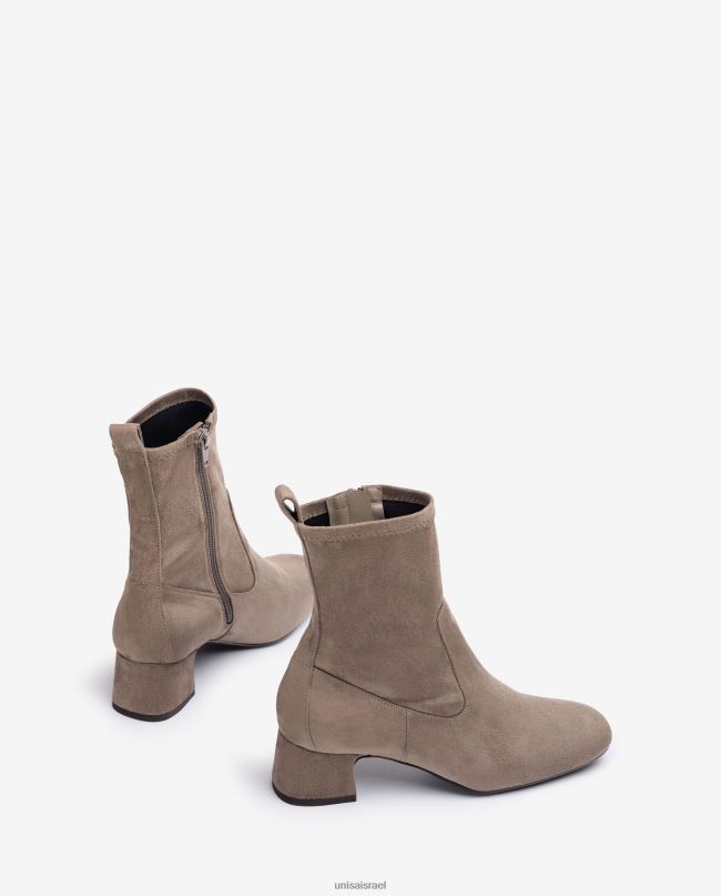 Unisa מגף קרסול עם אצבע מרובעת חום נשים V2BP2971