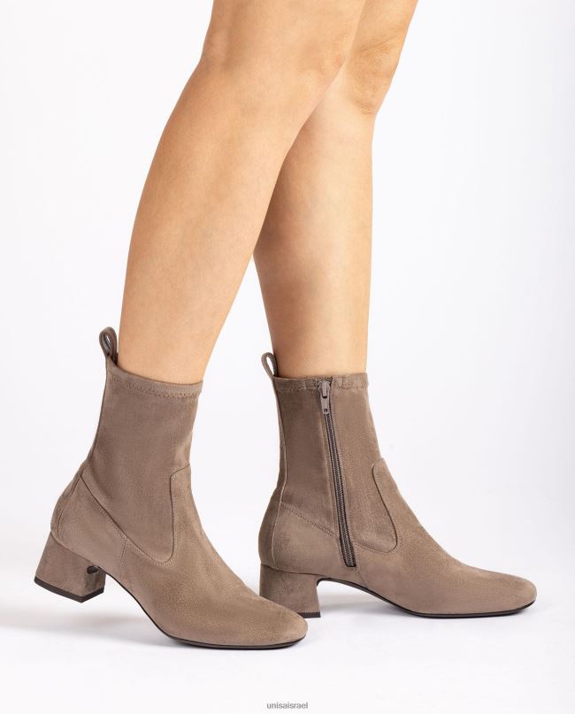 Unisa מגף קרסול עם אצבע מרובעת חום נשים V2BP2971