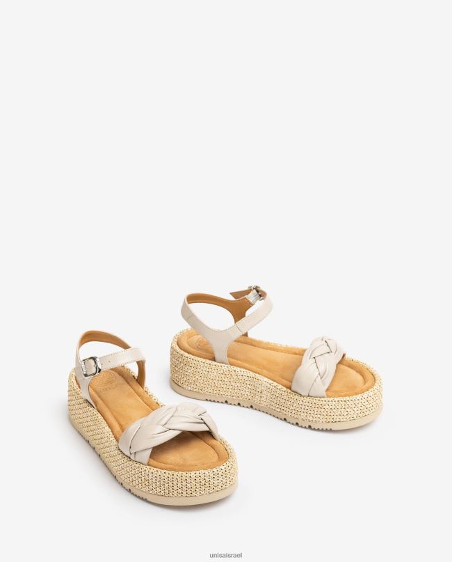 Unisa סנדל עם צמה מרופדת בחזית אופנה נשים V2BP297