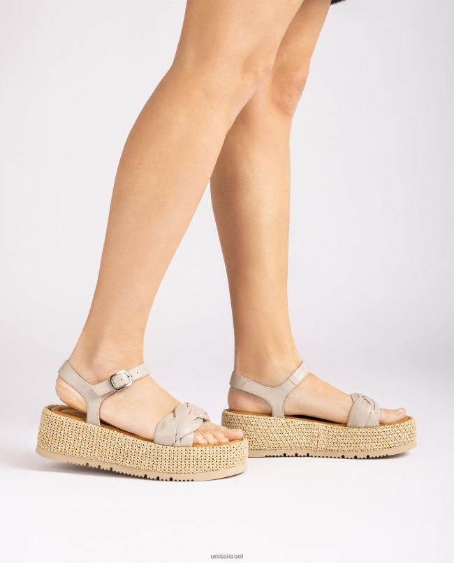 Unisa סנדל עם צמה מרופדת בחזית אופנה נשים V2BP297