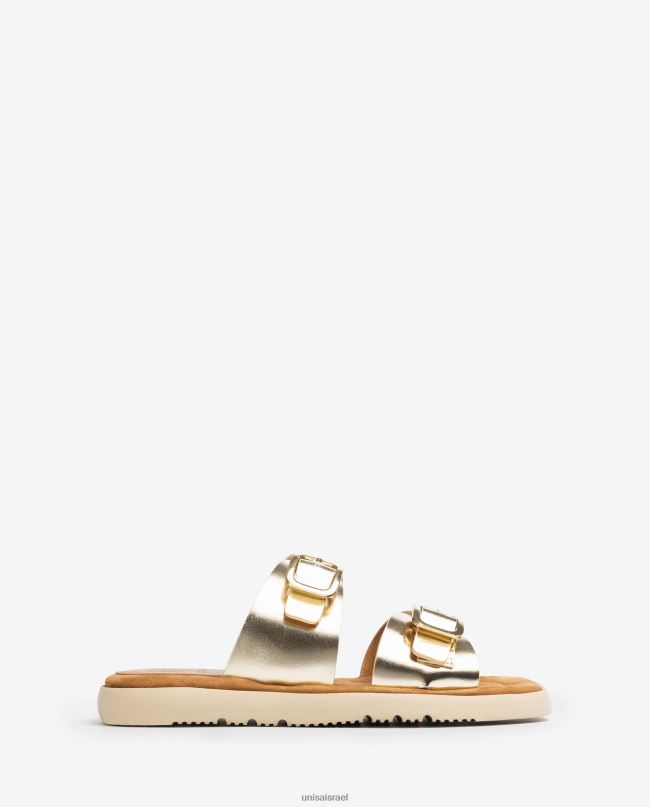 Unisa סנדל שטוח עם אבזם כפול מְעוּדָן נשים V2BP298