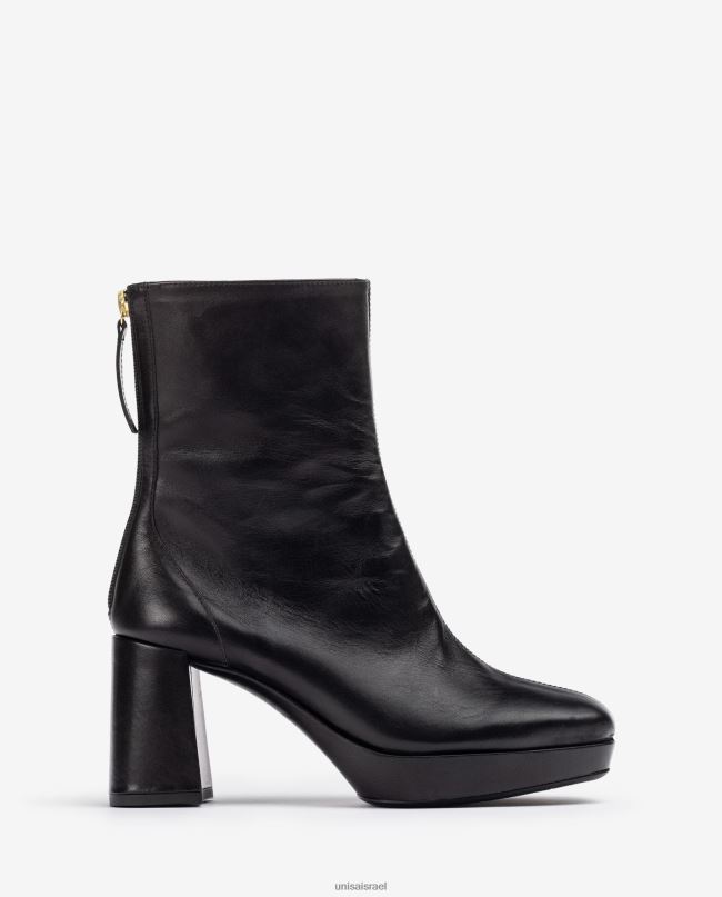 Unisa מגפון קרסול עם עקב ופלטפורמה אופנה נשים V2BP2993