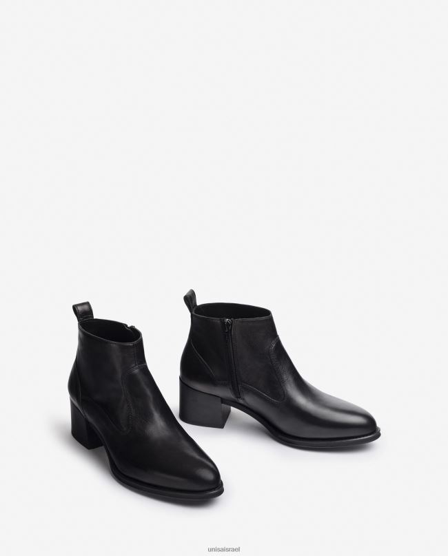 Unisa מגף קרסול עם עקב רחב אופנה נשים V2BP2994