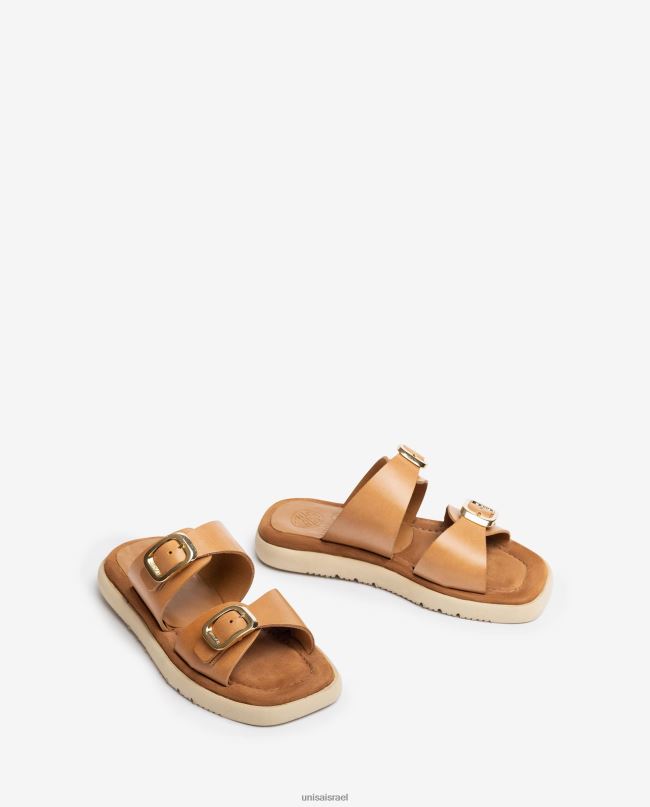 Unisa סנדל שטוח עם אבזם כפול מְעוּדָן נשים V2BP299