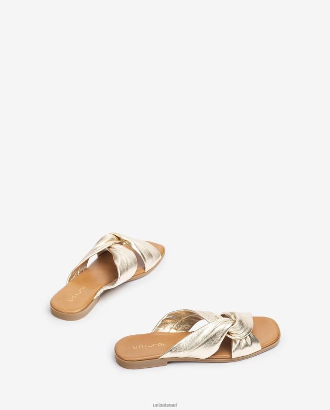 Unisa סנדל שטוח עם רצועה מוצלבת אופנה נשים V2BP29