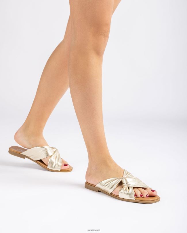 Unisa סנדל שטוח עם רצועה מוצלבת אופנה נשים V2BP29