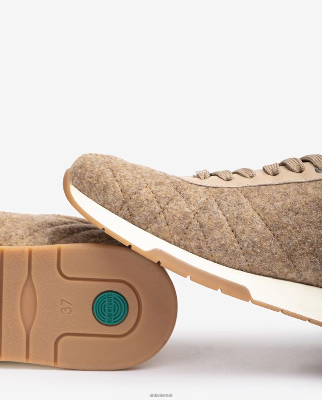 Unisa נעל ספורט ecowool בז' נשים V2BP21288