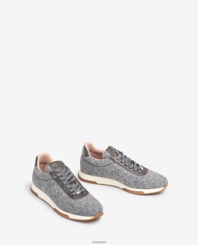 Unisa נעל ספורט ecowool אפור נשים V2BP21290