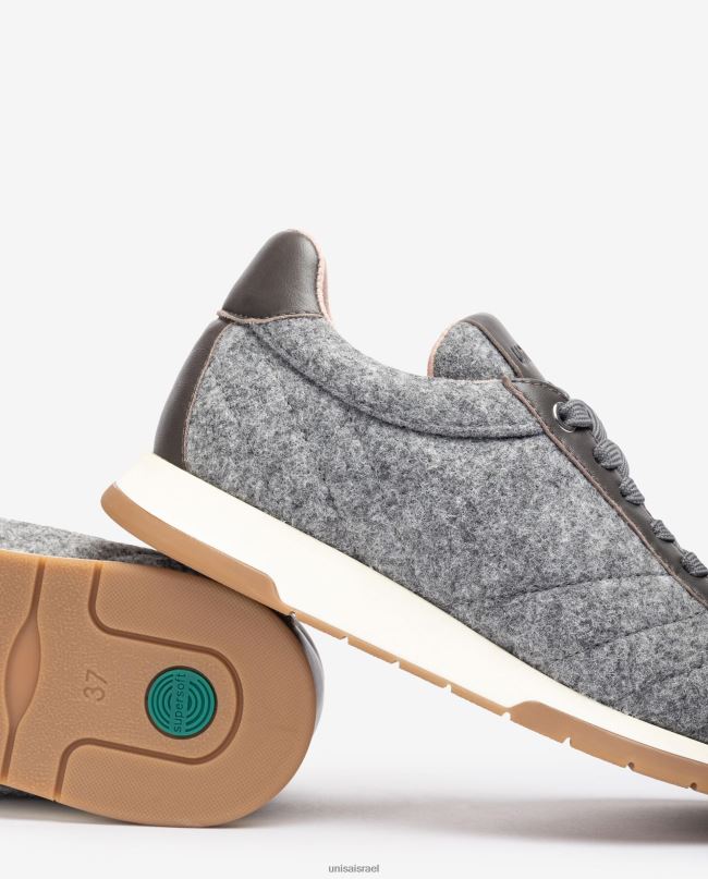 Unisa נעל ספורט ecowool אפור נשים V2BP21290