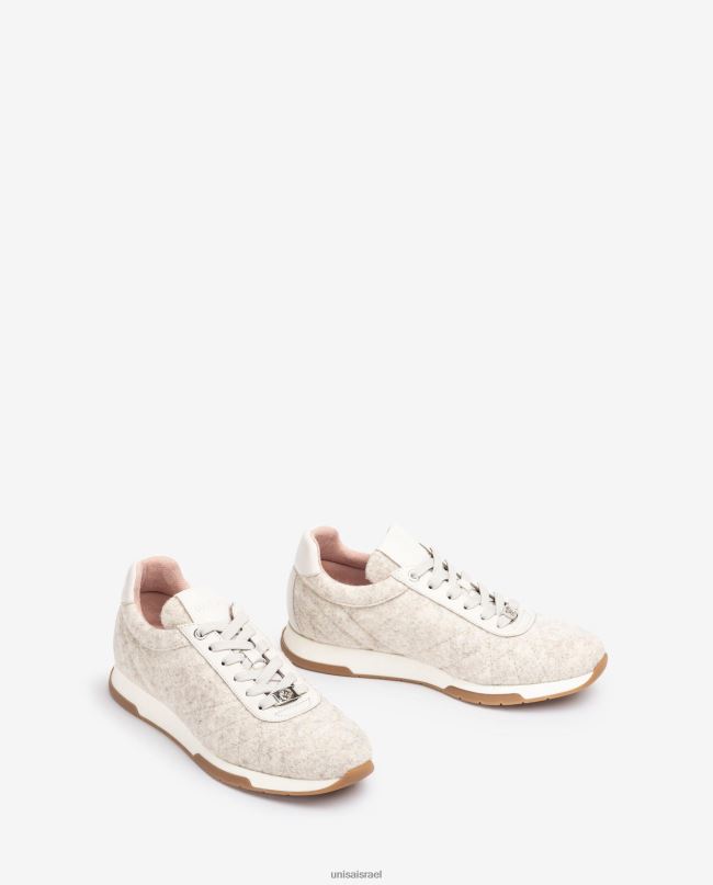 Unisa נעל ספורט ecowool לבן נשים V2BP21291