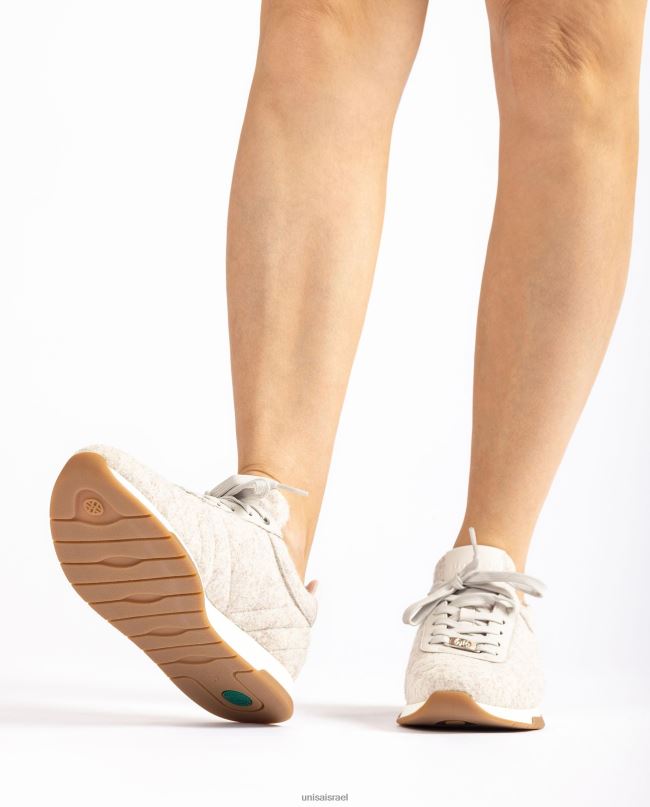 Unisa נעל ספורט ecowool לבן נשים V2BP21291