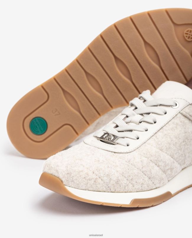 Unisa נעל ספורט ecowool לבן נשים V2BP21291