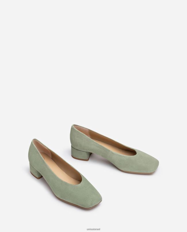 Unisa משאבת קו עליון בחיתוך v ירוק נשים V2BP2584