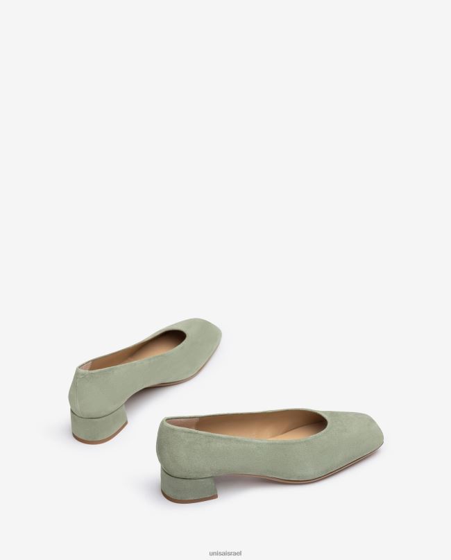 Unisa משאבת קו עליון בחיתוך v ירוק נשים V2BP2584