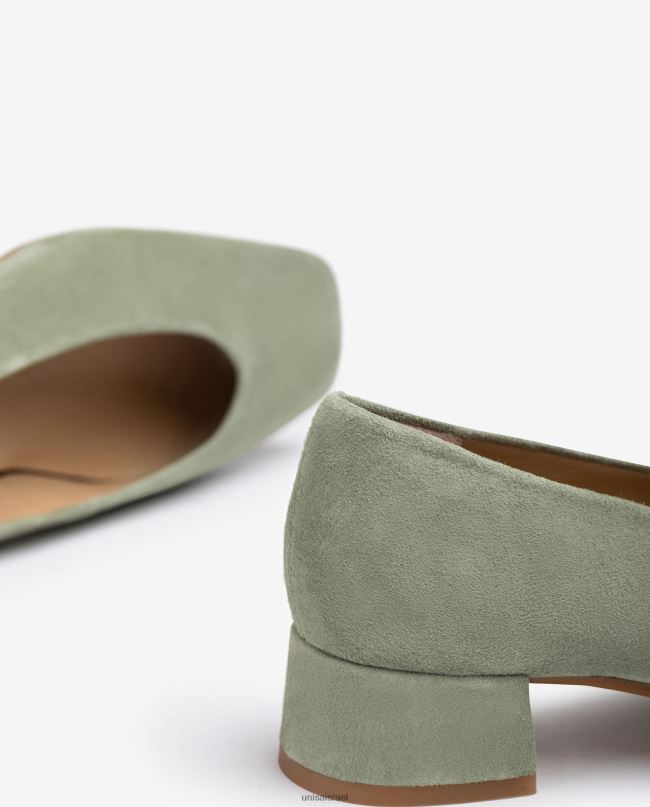 Unisa משאבת קו עליון בחיתוך v ירוק נשים V2BP2584