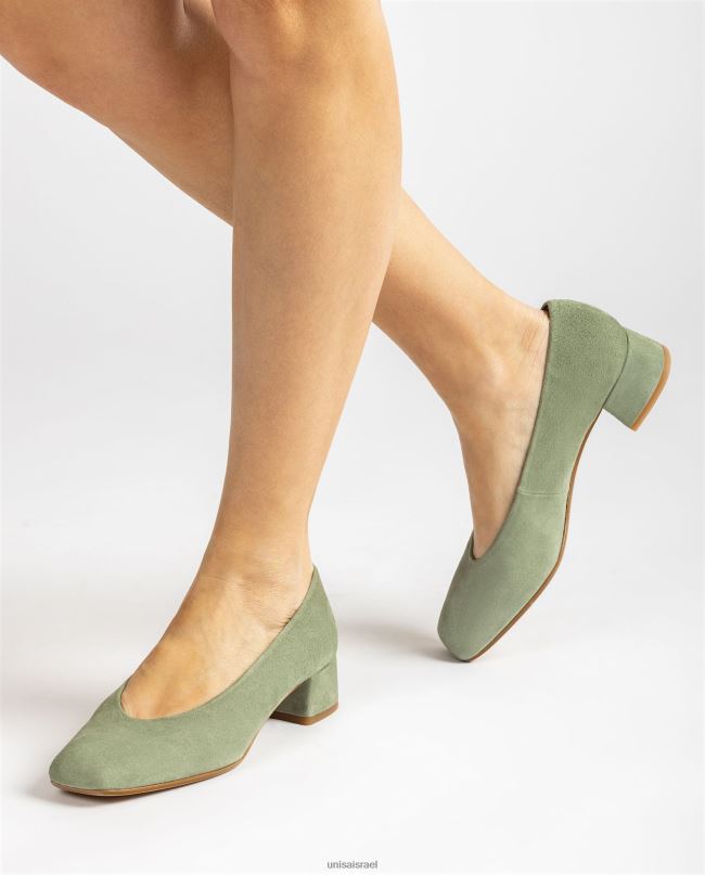 Unisa משאבת קו עליון בחיתוך v ירוק נשים V2BP2584