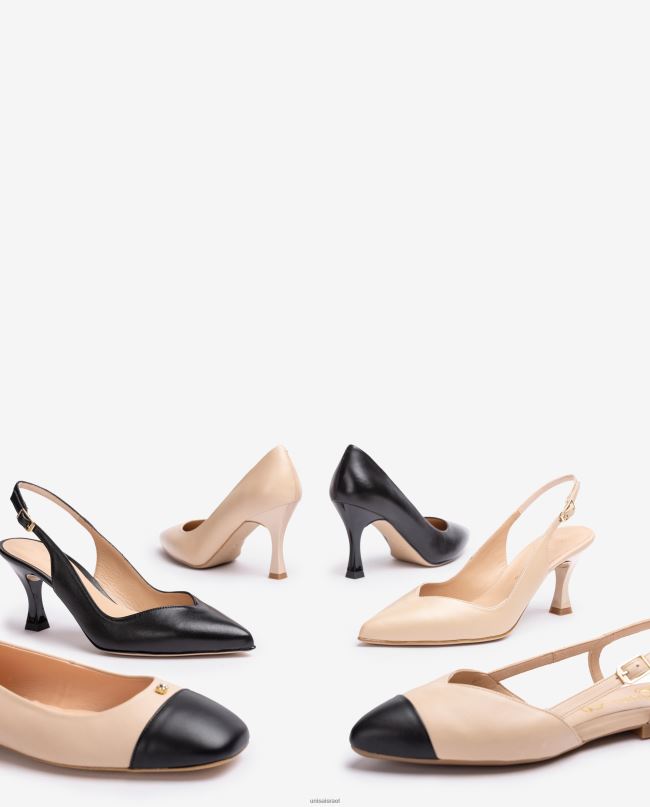 Unisa נעל שטוחה בעלת שני גוונים בז' נשים V2BP2493