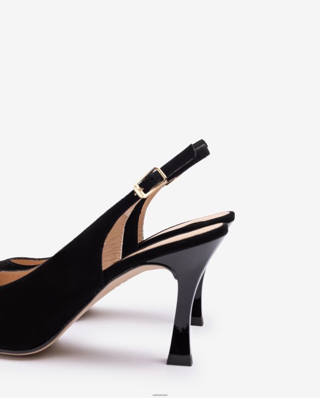 Unisa אצבע מחודדת מתלהק לאחור שָׁחוֹר נשים V2BP2519