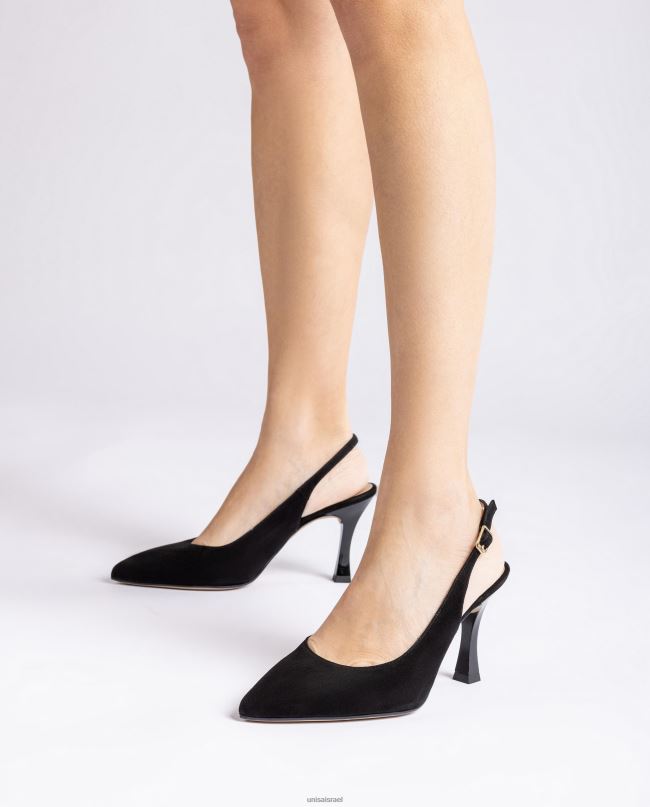 Unisa אצבע מחודדת מתלהק לאחור שָׁחוֹר נשים V2BP2519