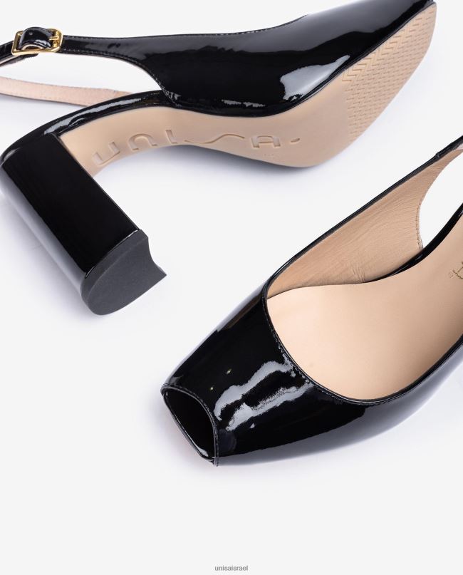 Unisa אצבע מרובעת מתנשא לאחור שָׁחוֹר נשים V2BP2524