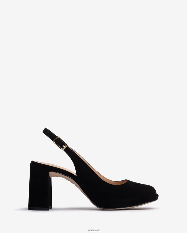 Unisa אצבע מרובעת מתנשא לאחור שָׁחוֹר נשים V2BP2525