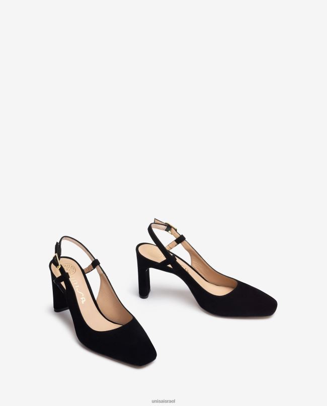 Unisa אצבע מרובעת מתלה לאחור שָׁחוֹר נשים V2BP2535