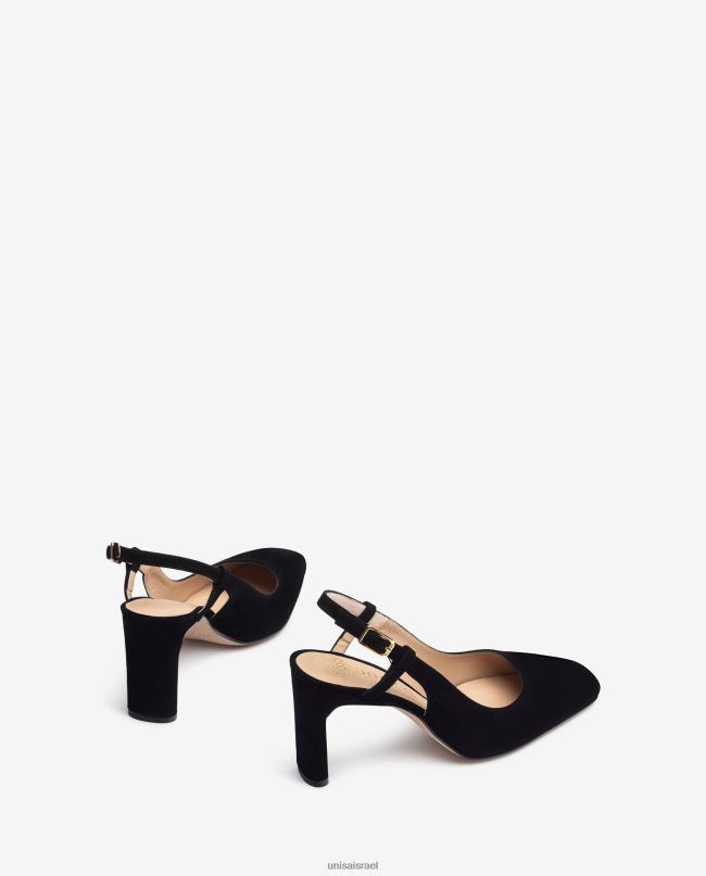 Unisa אצבע מרובעת מתלה לאחור שָׁחוֹר נשים V2BP2535